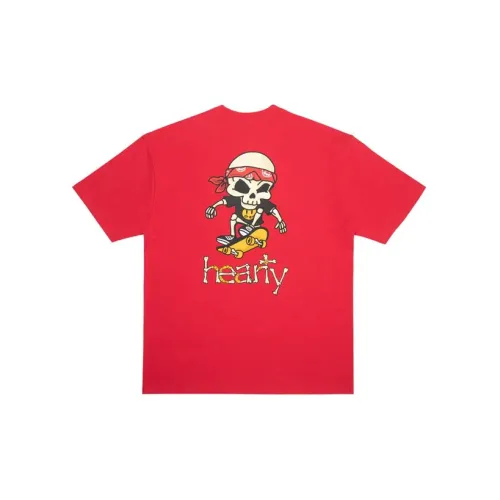 Drew House Pirate Skull Series T-Shirts Unisex Red