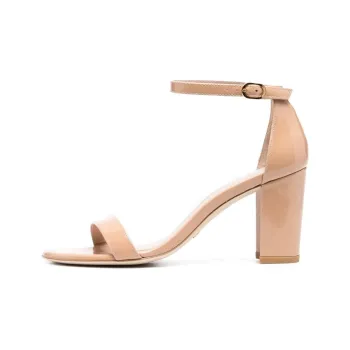 stuart weitzman NudistSong 80mm Patent Leather Sandals