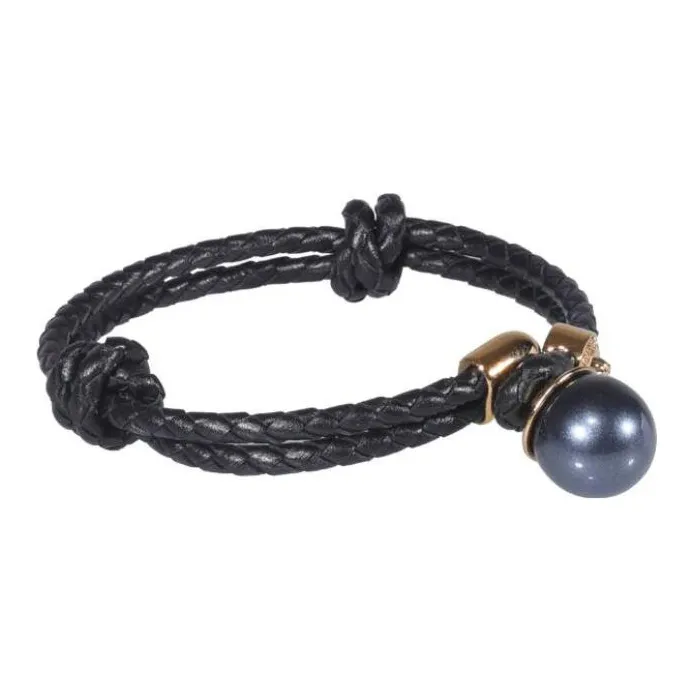 VERSACE Bracelets Unisex Black-1