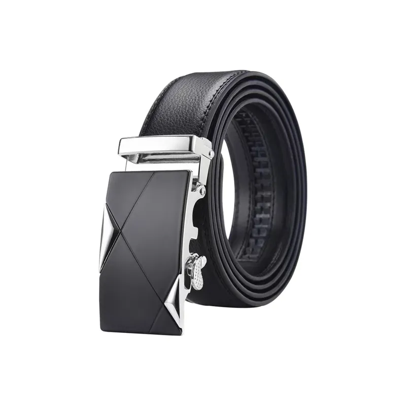 ALIEN BANG Cow Leather Leather Belts Men's 3.5CM-1
