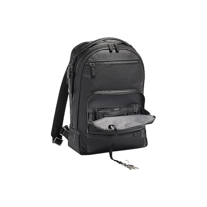 TUMI TUMI Harrison Cow Leather Backpack Regular Men's Black-1
