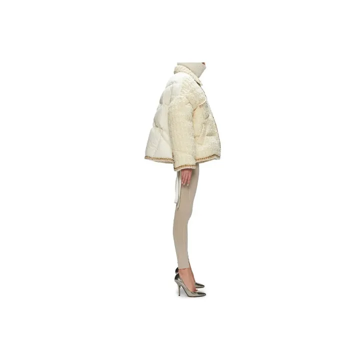 KHRISJOY Tweed Puffer Jacket-2