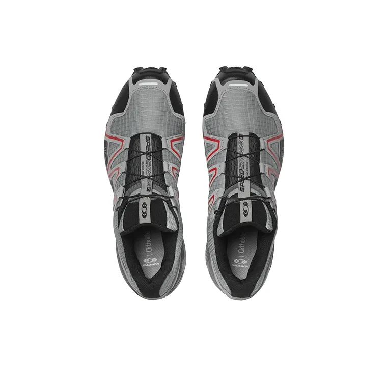 SALOMON Speedcross 3 Reflect Anti Slip Wear Resistant Low Top Outdoor Shoes Unisex Gray Red Black-3