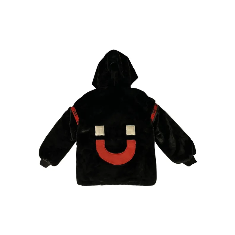 DSG DISGUSTO FW22 Letter Hooded Loose Fit Thickened Puffer Jacket Women's Black-1