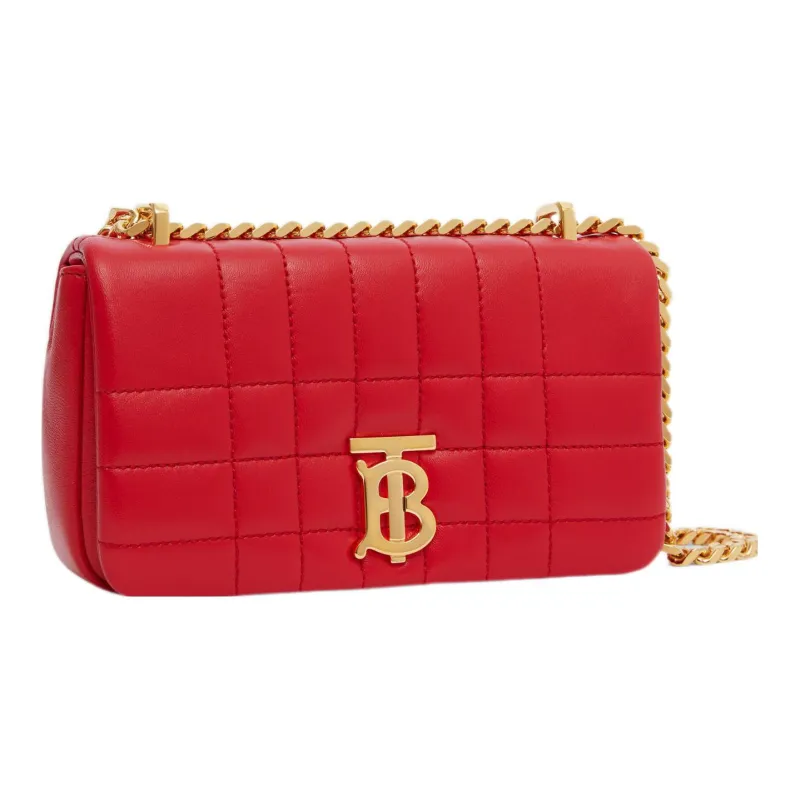 Burberry Lola Lola Bag Lambskin Crossbody Bag Shoulder Bag Mini Women's Bright Red-1