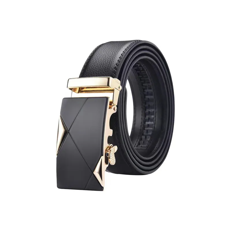 ALIEN BANG Cow Leather Leather Belts Men's 3.5CM-0