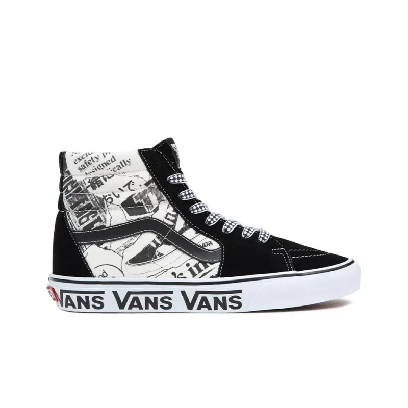 Vans SK8 HI 'Black White'-1