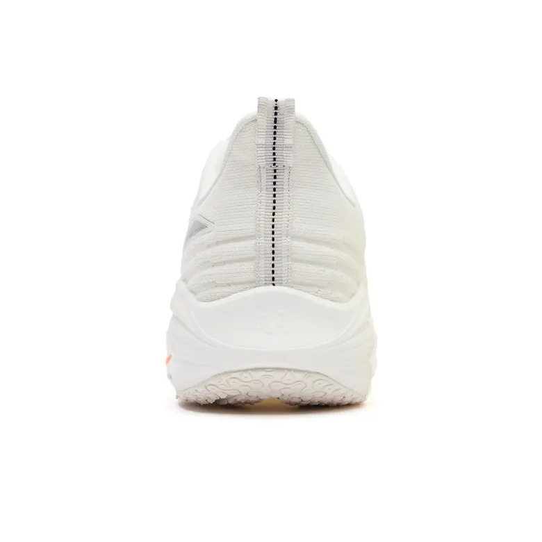 Erke Cushioning Anti Slip And Wear Resistant Rebound Low Top Running Shoes Men's White Orange-3