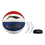 Basketball+White Arm Guard+Black Headband