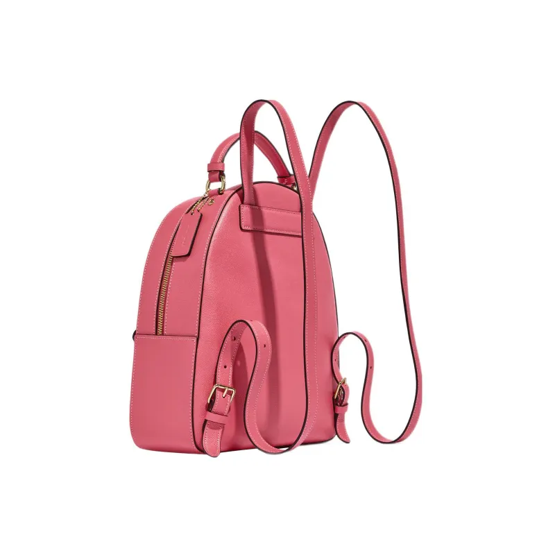 COACH Jordyn Cross Grain Leather Backpack Large Size Women's Watermelon Red-1