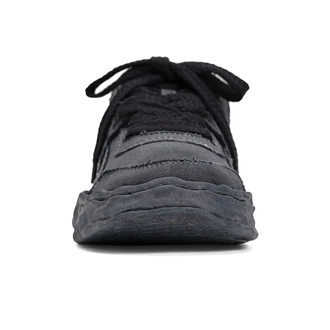 MIHARA YASUHIRO Parker OG Sole OD Low Top Stylish Skateboarding Shoes Unisex Black Vintage Version-2
