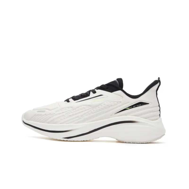 Erke Low-Top Running Shoes Men's White Black-0