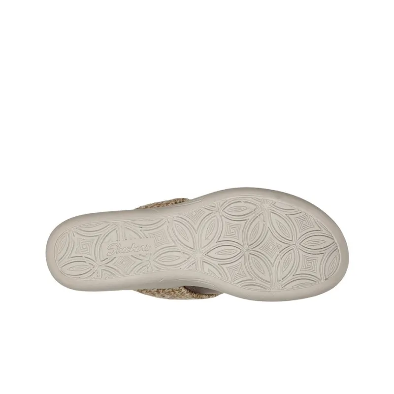 Skechers Pier Lite Rubber Sole Slip-Resistant Wrap-toe Slippers Women's Brown-4