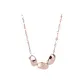 Bean Necklace Rose Gold