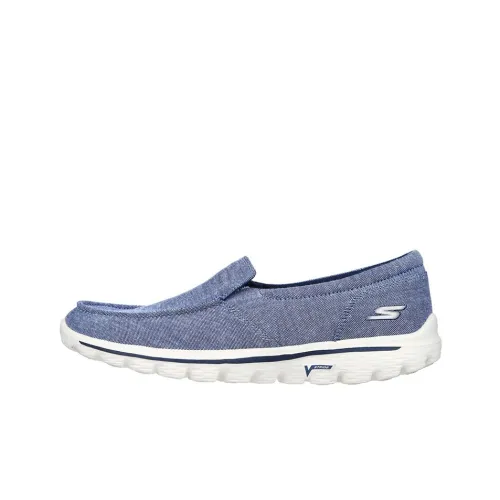 Skechers GO WALK 2 Casual Shoes Women's Low-Top Blue