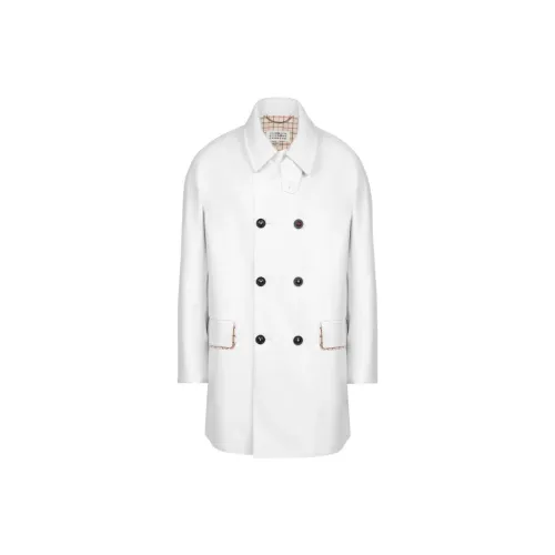 MM6 Maison Margiela High Shine Finish Double Breasted Coat
