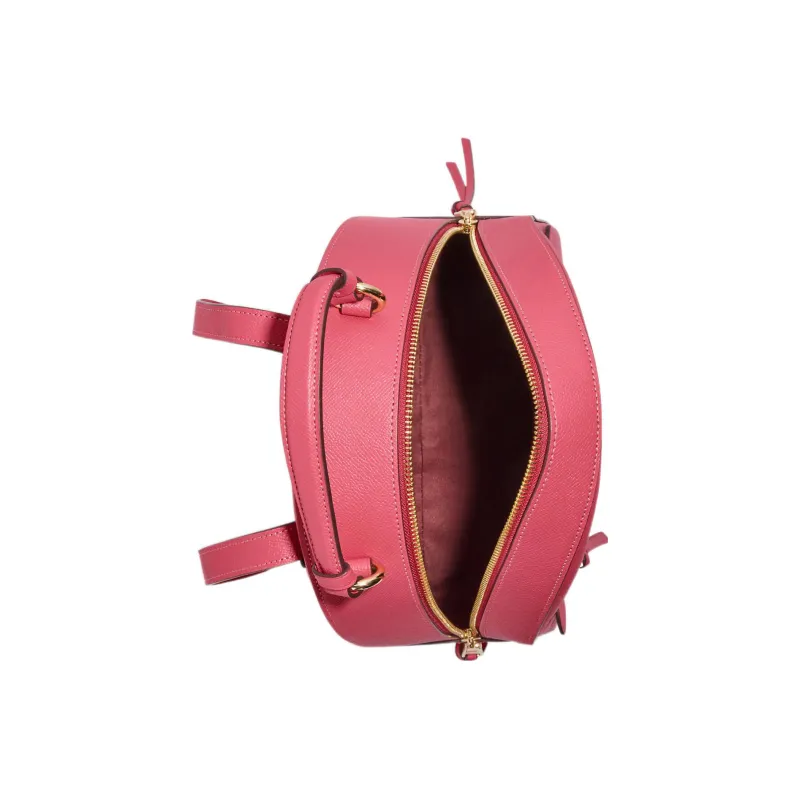 COACH Jordyn Cross Grain Leather Backpack Large Size Women's Watermelon Red-2