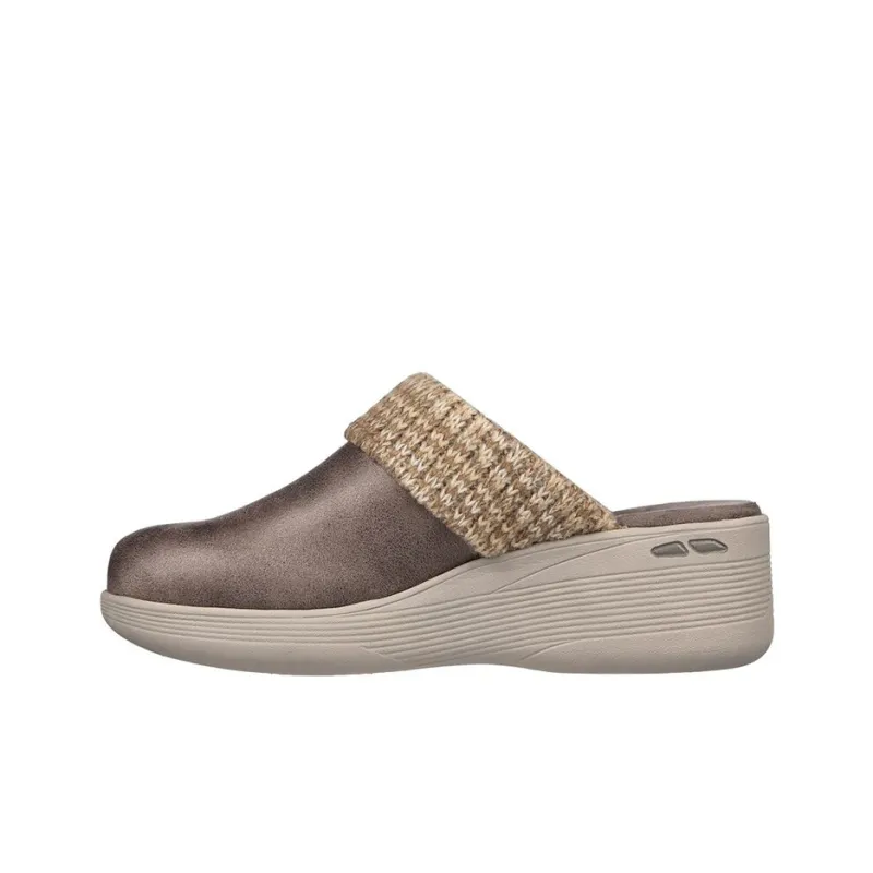 Skechers Pier Lite Rubber Sole Slip-Resistant Wrap-toe Slippers Women's Brown-0