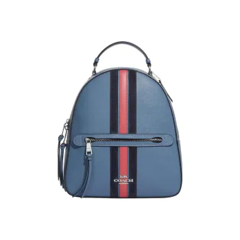 COACH Jordyn Split Cow Leather Backpack Large Size Women's Indigo