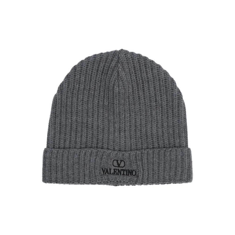 Valentino Logo Embroidered Beanie-0