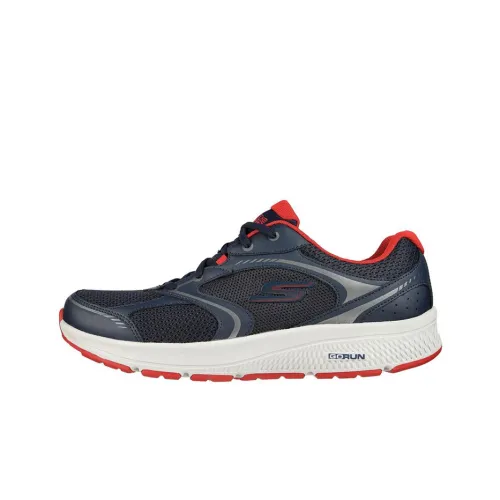 Skechers Running Shoes Men Low Top Blue/Red