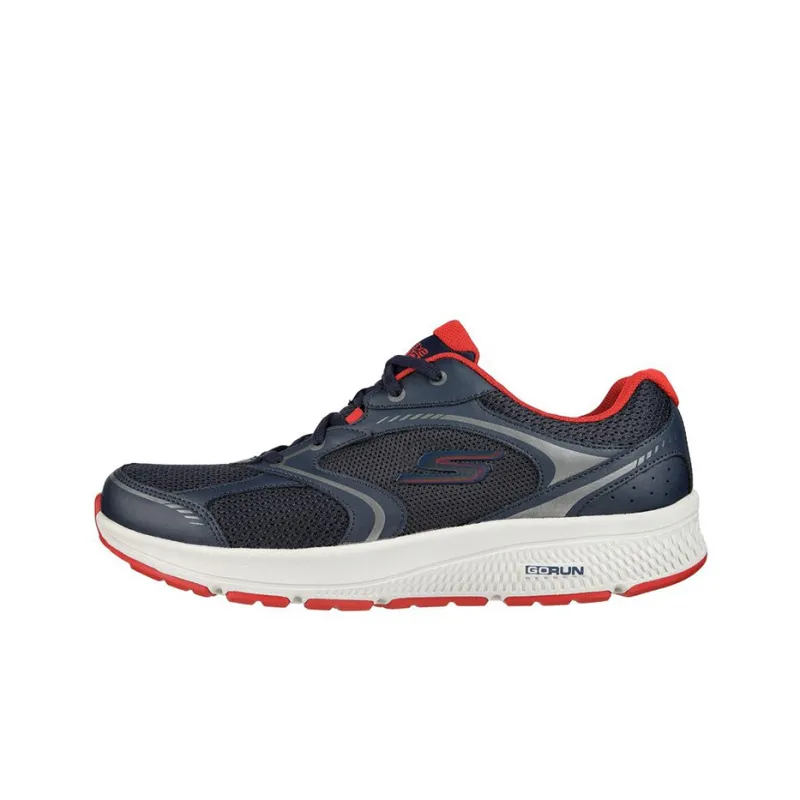 Skechers Running Shoes Men Low Top Blue/Red-0