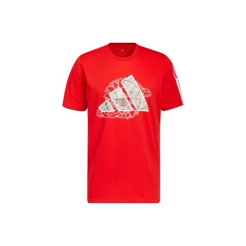 Adidas T-Shirts Men Red