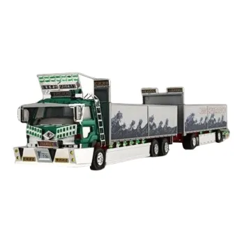 AOSHIMA Full Mount Trailer, Couple Boat, Length 30.4cm Model Kits