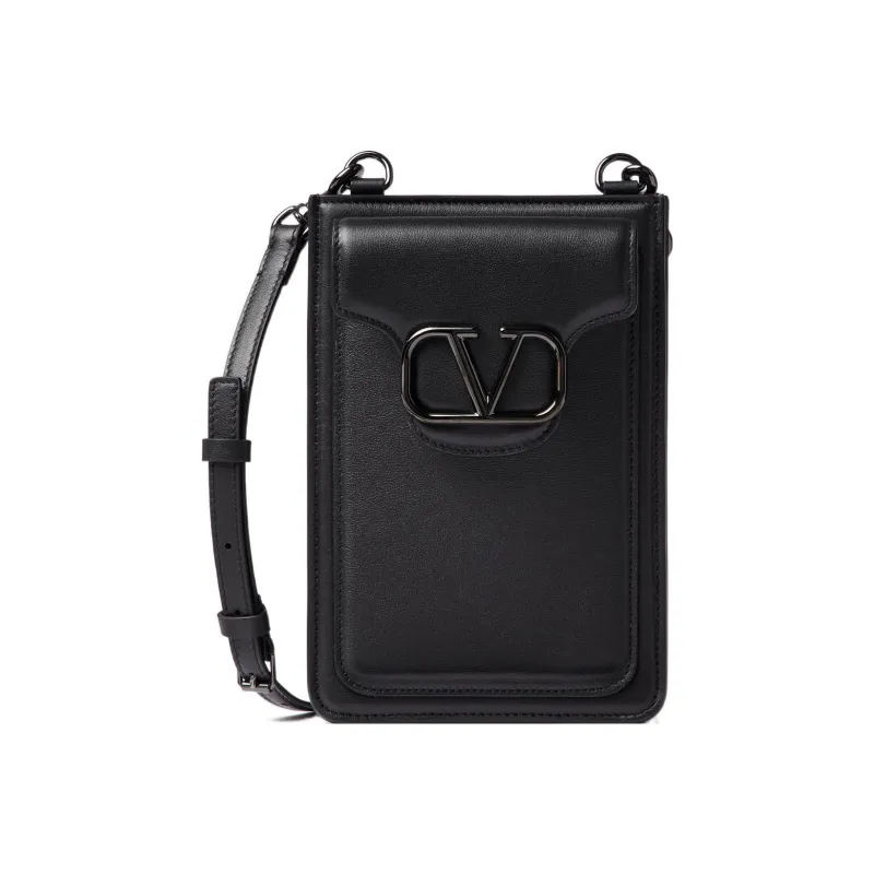 Valentino Leather Crossbody Bag Shoulder Bag With Cell Phone Pouch Men's-0