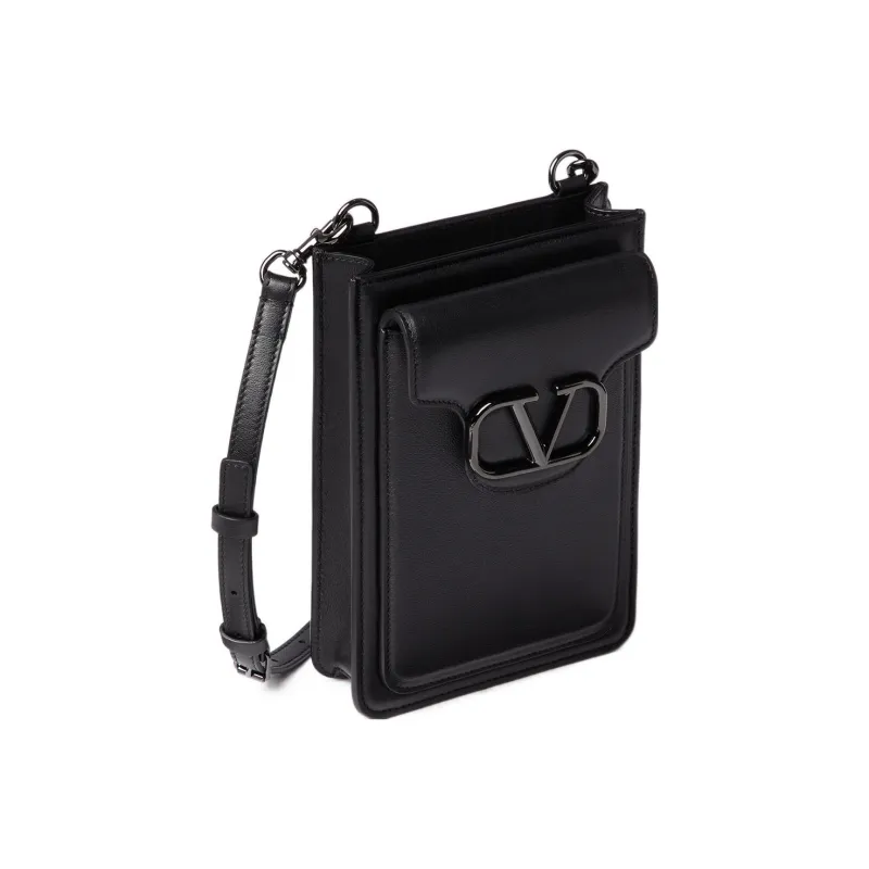 Valentino Leather Crossbody Bag Shoulder Bag With Cell Phone Pouch Men's-1