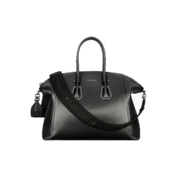 Givenchy Antigona Cow Leather Shoulder Bag, Crossbody Bag, Handbag Medium Size Women's Black