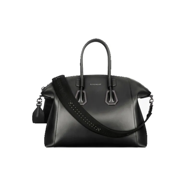 Givenchy Antigona Cow Leather Shoulder Bag, Crossbody Bag, Handbag Medium Size Women's Black-0