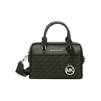 MICHAEL KORS Travel Coated Canvas Crossbody One Shoulder Handbag Regular Women's Black