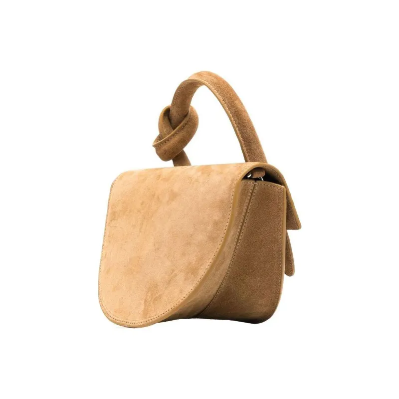 YUZEFI Suede Tote Bag, Shopping Bag, Shoulder Bag, Crossbody Bag, Handbag Women's Light Umber-1