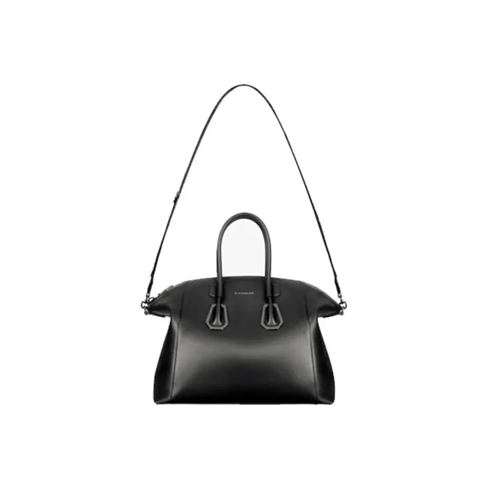 Givenchy Antigona Cow Leather Shoulder Bag, Crossbody Bag, Handbag Medium Size Women's Black-1