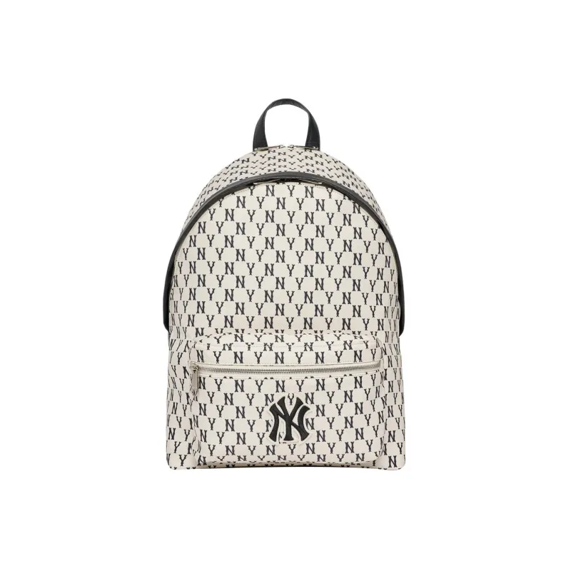 MLB New York Yankees Polyester Combo Bag Backpack Regular Unisex Black White-0