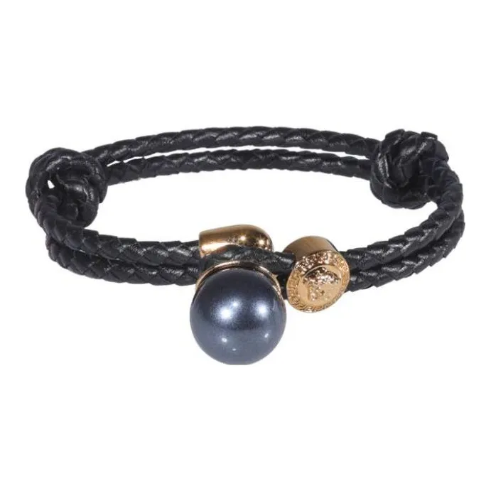 VERSACE Bracelets Unisex Black-0