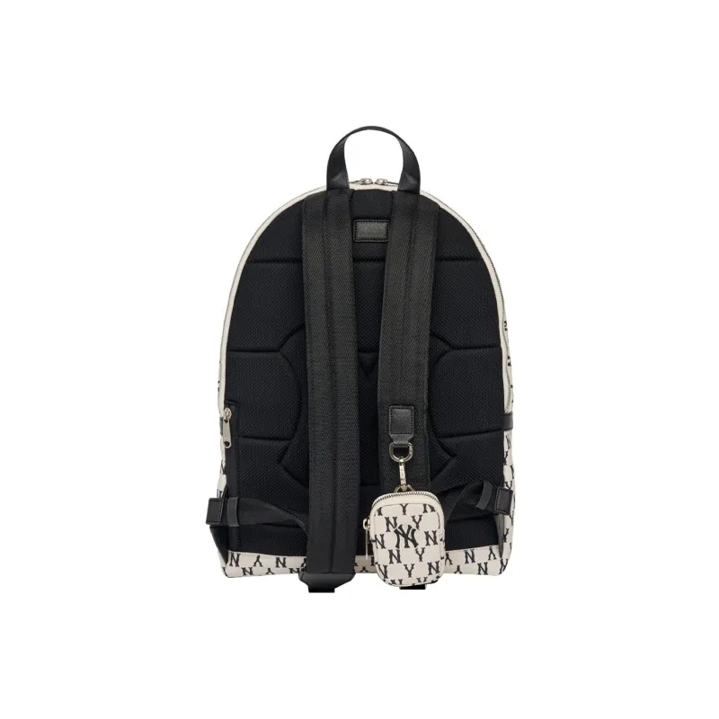 MLB New York Yankees Polyester Combo Bag Backpack Regular Unisex Black White-3
