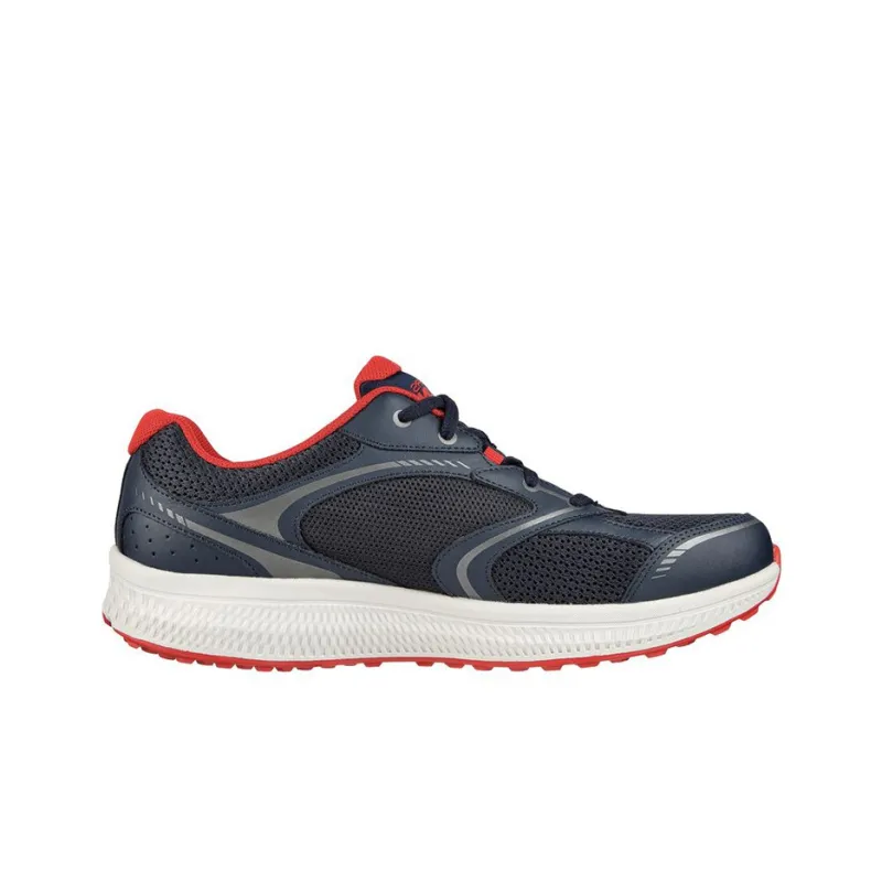 Skechers Running Shoes Men Low Top Blue/Red-1