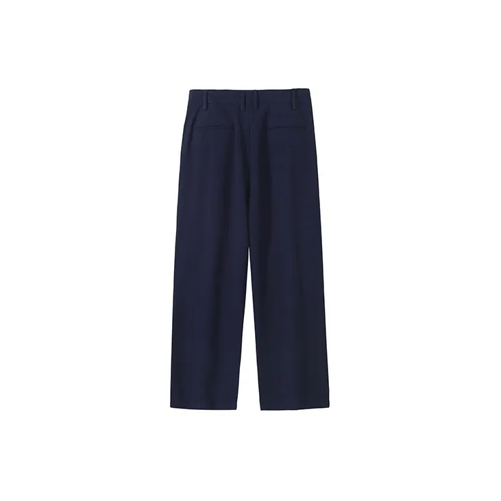 SeminP.ure Casual Pants Unisex White/Navy Blue-4