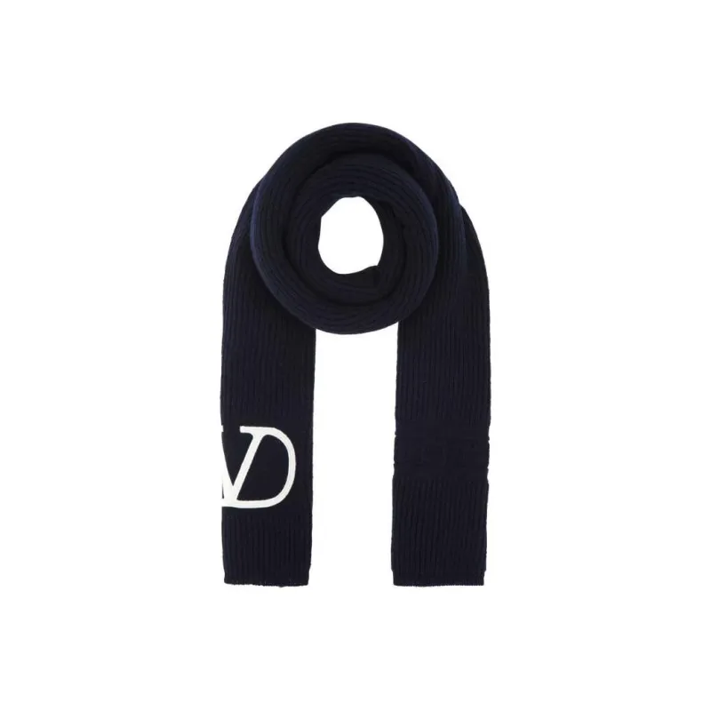 Valentino Logo Detailed Scarf-0