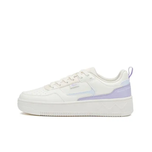 361° Skateboard Shoes Women's Low-Top Feather White/Hyacinth Purple