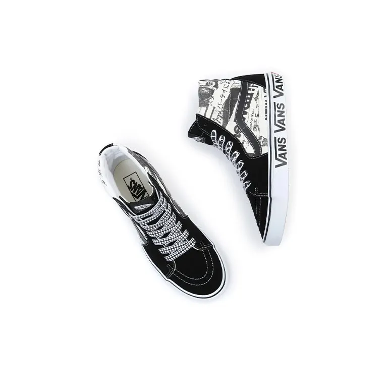 Vans SK8 HI 'Black White'-3