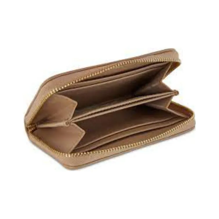 MICHAEL KORS Jet Set Leather Wallet Card Holder Clutch Medium Size Women's Camel-2