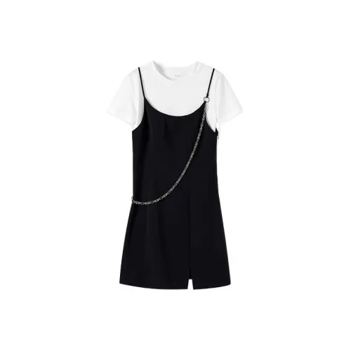 ITIB COLOR ALL IN Slip Dresses Women's Black