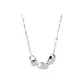 Bean Necklace Silver