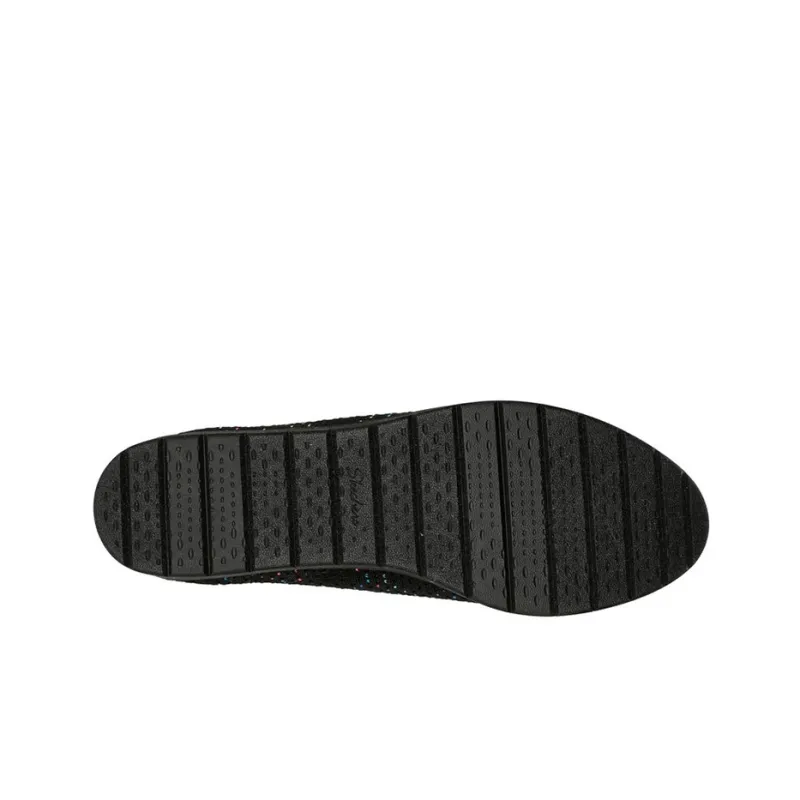 Skechers Cleo Flex Wedge Cushioning Anti-Slip And Wear-Resistant Low-Top Casual Shoes Women's Black-4