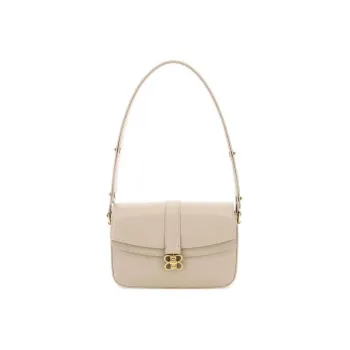 Balenciaga Classic Cow Leather Portable Crossbody Bag Shoulder Bag Women's Ecru