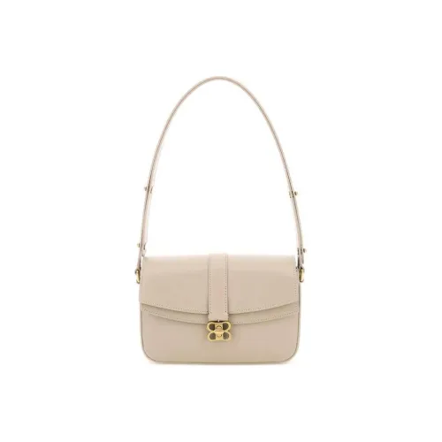 Balenciaga Classic Cow Leather Portable Crossbody Bag Shoulder Bag Women's Ecru