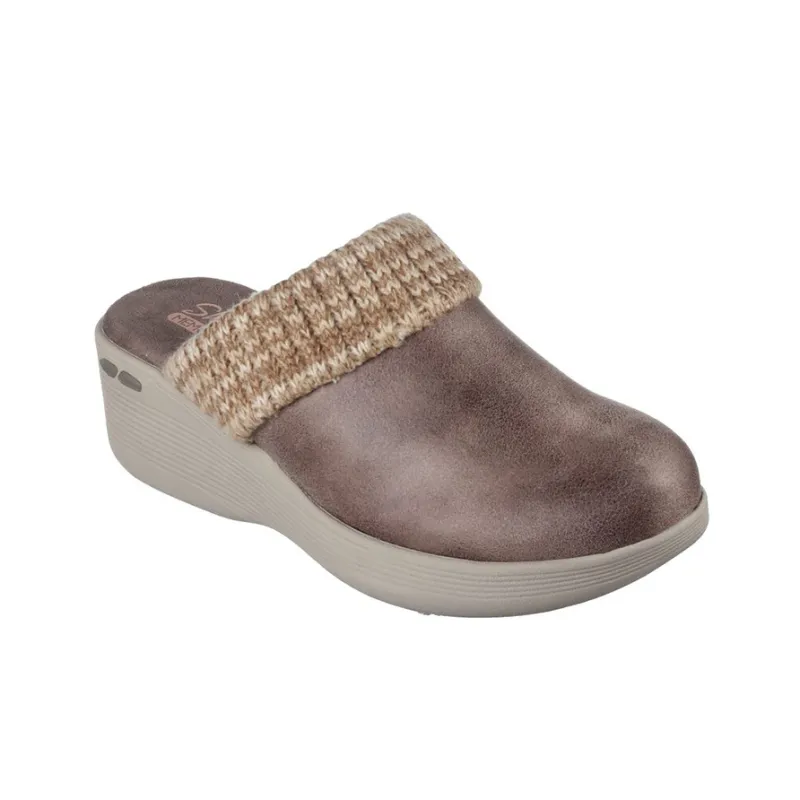 Skechers Pier Lite Rubber Sole Slip-Resistant Wrap-toe Slippers Women's Brown-2